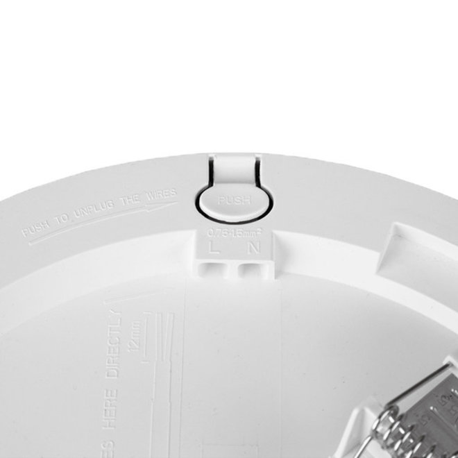 LED Downlight 18W - Verstelbare klemveren - Zaaggat 65-210MM - CCT - opbouw/inbouw