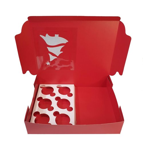 Cupcakedozen.nl Xmas box for 12 cupcakes (10 pieces)