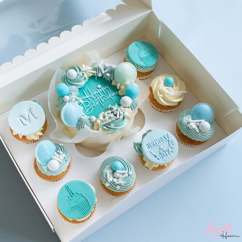 Cupcakedozen.nl Doos voor 12 cupcakes + winkelluifel venster (10 stuks)