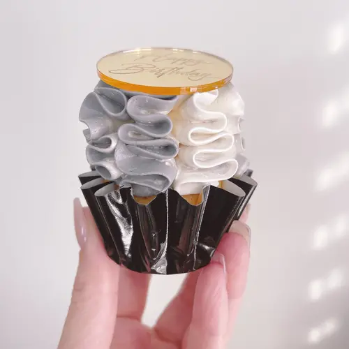 Moreish Cakes Geribbelde cupcake cups - Zwart (96 stuks)