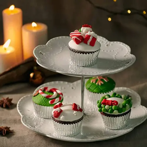 Metallic baking cups - silver (500 pcs.)