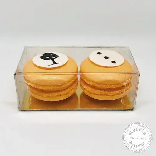 Clear box for 2 macarons (100 pieces)