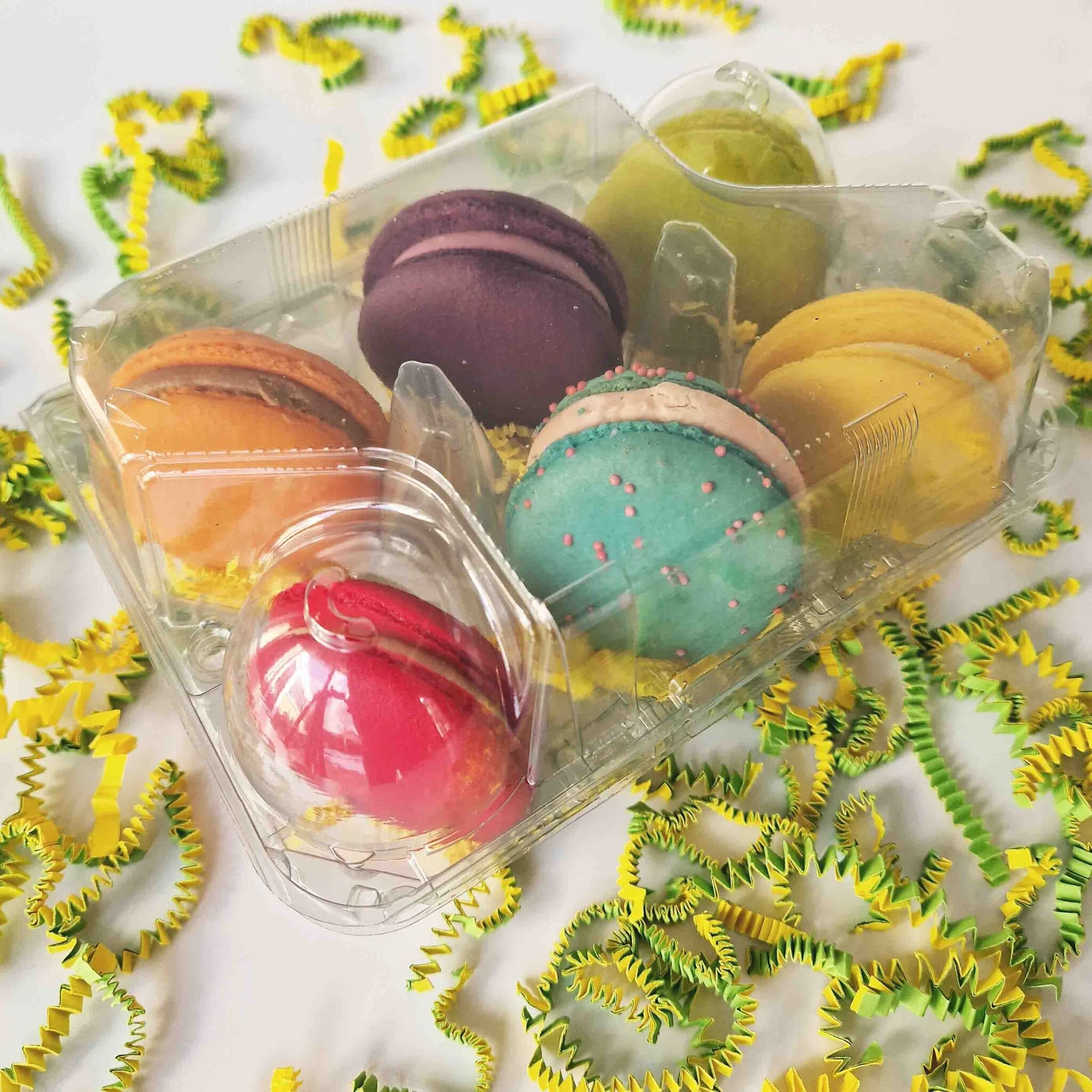 Cupcakedozen.nl Clear egg box made from recycled plastic for 6 sweets (20 pieces)