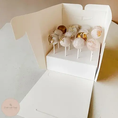 Cupcakedozen.nl 2-in-1-Verpackung und Display für Ihre Cake Pops! (10 Stück)