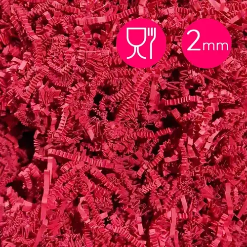 Cupcakedozen.nl Voedselveilig fijn opvulmateriaal (2mm) - rood (per doos van 1 kg)