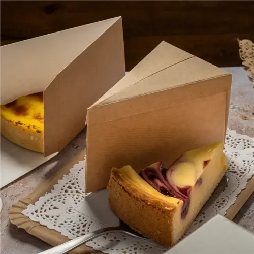 Triangular cake boxes for cake slices (100 pieces)