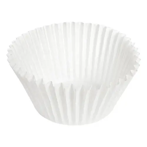 Schöne weiße Backförmchen für Cupcakes in Standardgröße (500 Stück)