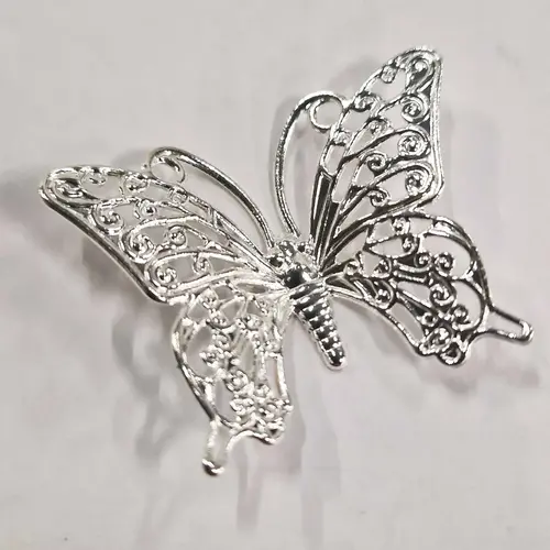 Moreish Cakes Arched Butterflies 35mm Wing Span - Various Metallics (10 pieces)