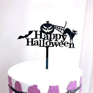 Cake topper Halloween - black