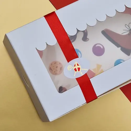 Cupcakedozen.nl Label - Sinterklaas (500 piece sticker roll)