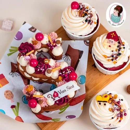 Cupcakedozen.nl Vetvrij papier - Sinterklaas (100 stuks)