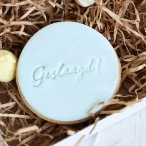 Koekatelier Cookie stamp - Geslaagd!