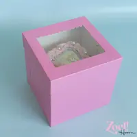 Pink tall cake box 25x25x25 - shop window (10 pcs)