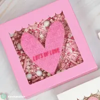 Pink cookie box - shop window (10 pcs)