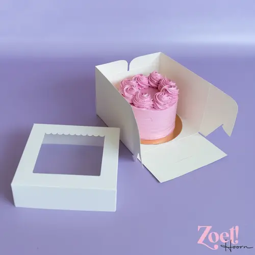 Cupcakedozen.nl Cake box 20x20x15 - shop window (10 pcs)