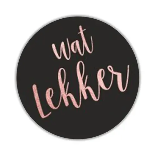 Cupcakedozen.nl Etiket - Wat lekker (250 stuks op rol)