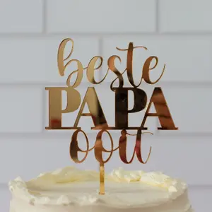 The Cookie Cutter Cake topper "Best dad ever" in verschiedenen Farben