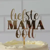 Cake topper "Dearest mum ever" in verschiedenen Farben