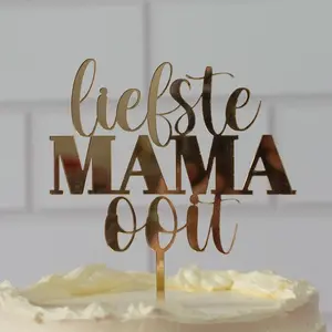 The Cookie Cutter Cake topper "Dearest mum ever" in verschiedenen Farben