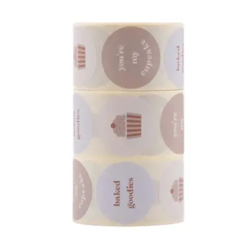 Cupcakedozen.nl Label - Cupcakes (500 piece sticker roll)