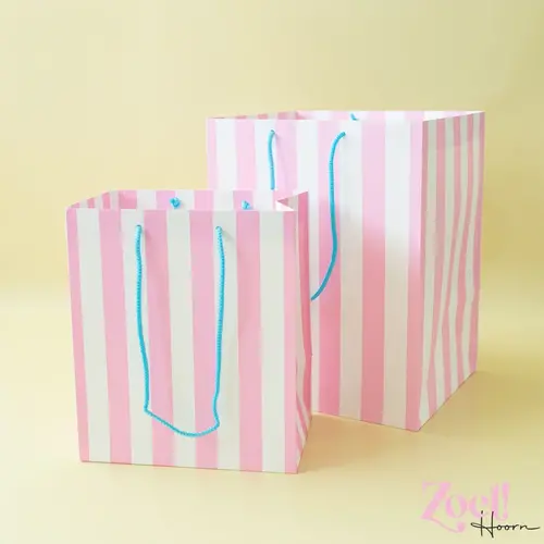 Cupcakedozen.nl Sturdy, reusable bag in sweet colours measuring 30 x 20 x 35 cm (25 pieces)
