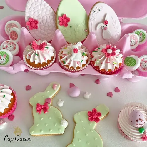 Cupcakedozen.nl Pink egg carton for 10 sweets (10 pieces)