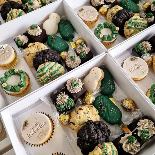 Cupcakedozen.nl Einsätze für 2 Cupcakes aus recyceltem Kunststoff (25 Stück)