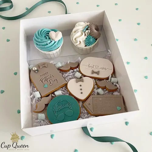 Cupcakedozen.nl Einsätze für 2 Cupcakes aus recyceltem Kunststoff (25 Stück)