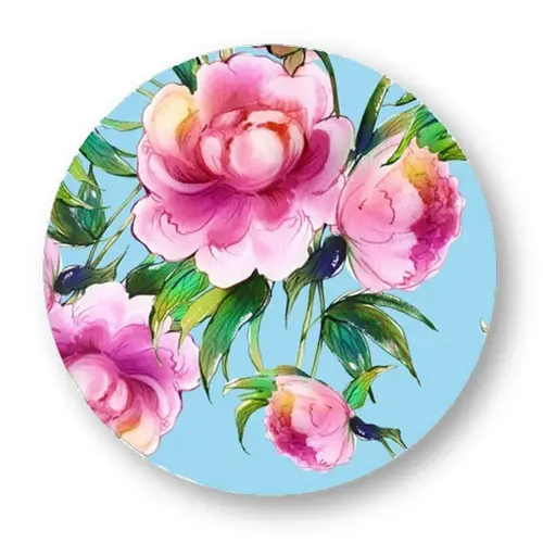 Cupcakedozen.nl Label - Flower (250 piece sticker roll)