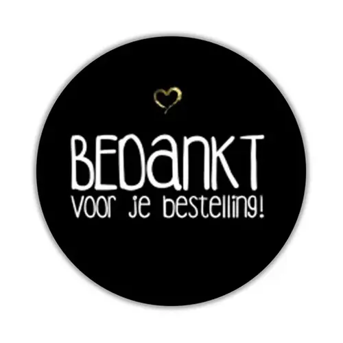 Cupcakedozen.nl Etiket - Bedankt voor je bestelling (500 stuks op rol)