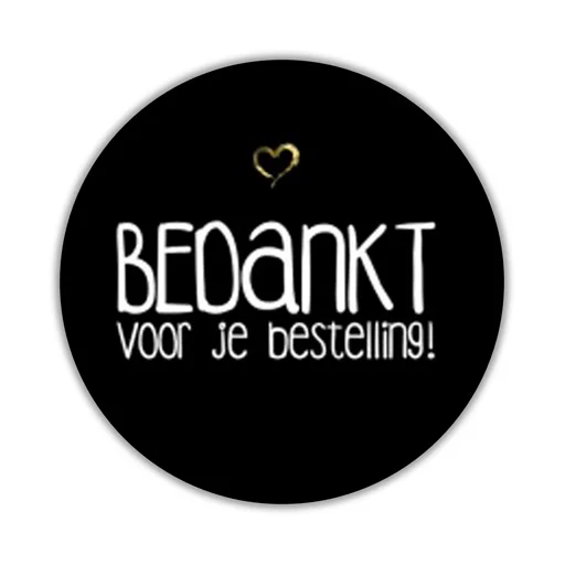 Peacoblue Goldfolie Aufkleber 100 Stück - Vielen Dank Für Ihre Bestellung 5cm