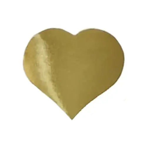 Cupcakedozen.nl Label - Heart gold (500 piece sticker roll)