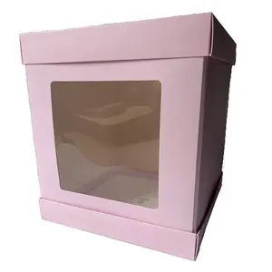 OLBAA Große Tortenbox rosa - 30x36 (5 St.)