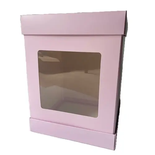 OLBAA Tall cake box blossom pink - 25 x 36 cm / 8 x 14"