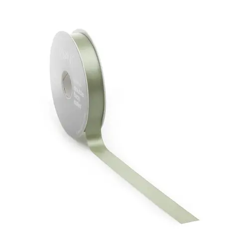 Vivant Double face satin ribbon - Green gold (25 m.)