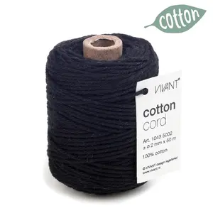 Vivant Cotton cord black (50m/Ø2mm)