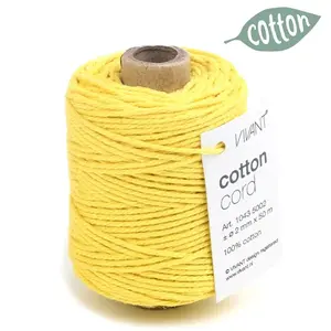 Vivant Cotton cord yellow (50m/Ø2mm)