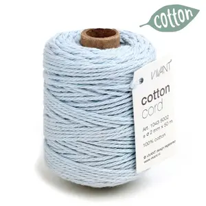 Vivant Cotton cord light blue (50m/Ø2mm)