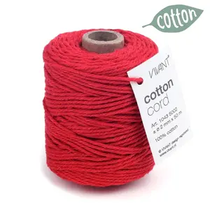 Vivant Cotton cord red (50m/Ø2mm)