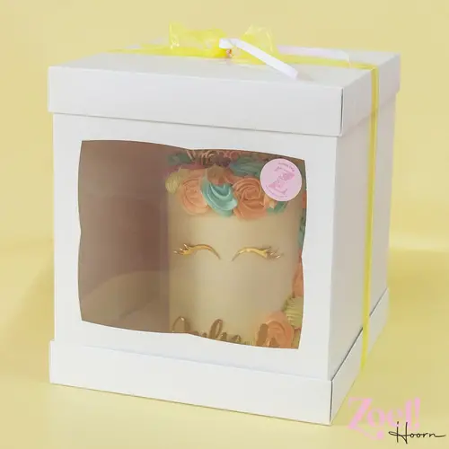 Cupcakedozen.nl Tall cake box white - 30x35 (5 pcs.)