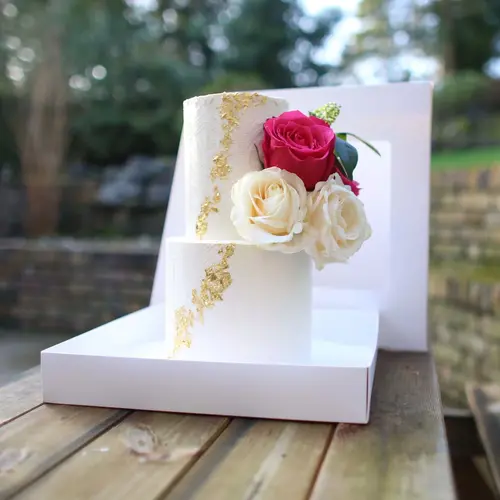 OLBAA Tall cake box white - 30 x 36 cm / 12 x 14"