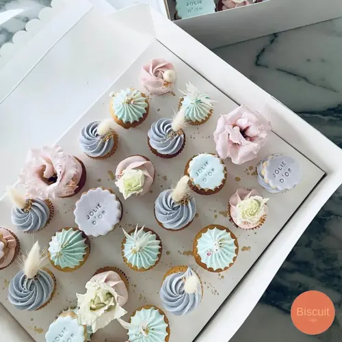 Cupcakedozen.nl Doos voor 24 minicupcakes + winkelluifel venster (25 stuks)