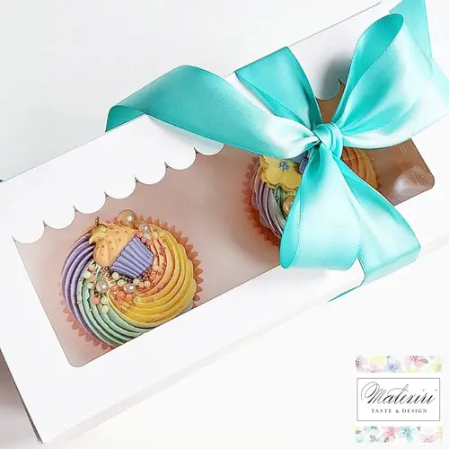 Cupcakedozen.nl Box für 2 Cupcakes + Schaufenster (25 Stück)