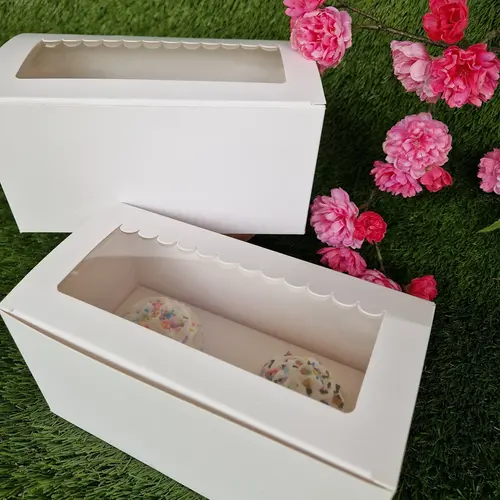 Cupcakedozen.nl Box for 2 cupcakes + shop window (10 pieces)