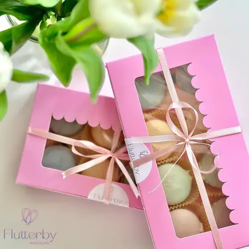 Cupcakedozen.nl Candy pink sweet box - 23 x 12,5 x 5 cm + shop window (10 pieces)