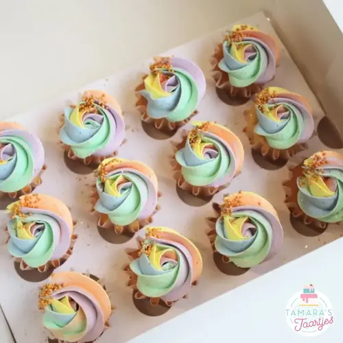 Cupcakedozen.nl Doos voor 12 minicupcakes + winkelluifel venster (25 stuks)