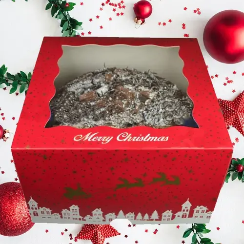 Christmas cake box - 25 x 2 5 x 15 cm (25 pieces)