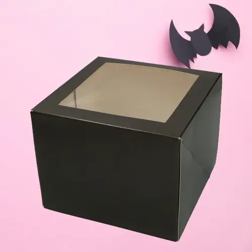 Black cake box - 19 x 19 x 15 cm (25 pieces)