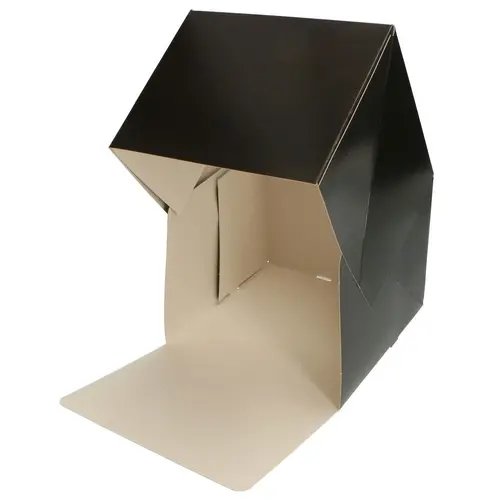 Zwarte taartdoos - 19 x 19 x 15 cm (25 stuks)