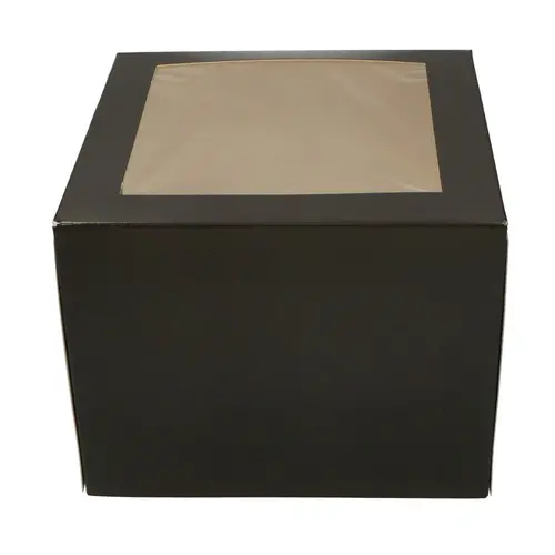 Black cake box - 19 x 19 x 15 cm (25 pieces)